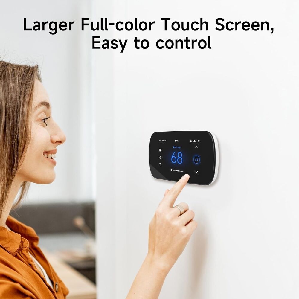 Smart Thermostat for House, 4.3 Inches WiFi Thermostat Compatible with Alexa ... - Picture 4 of 6